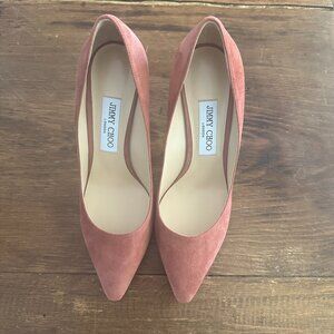 Jimmy Choo Romy 85 pumps in dark blush suede ~ size 39, NWOT!